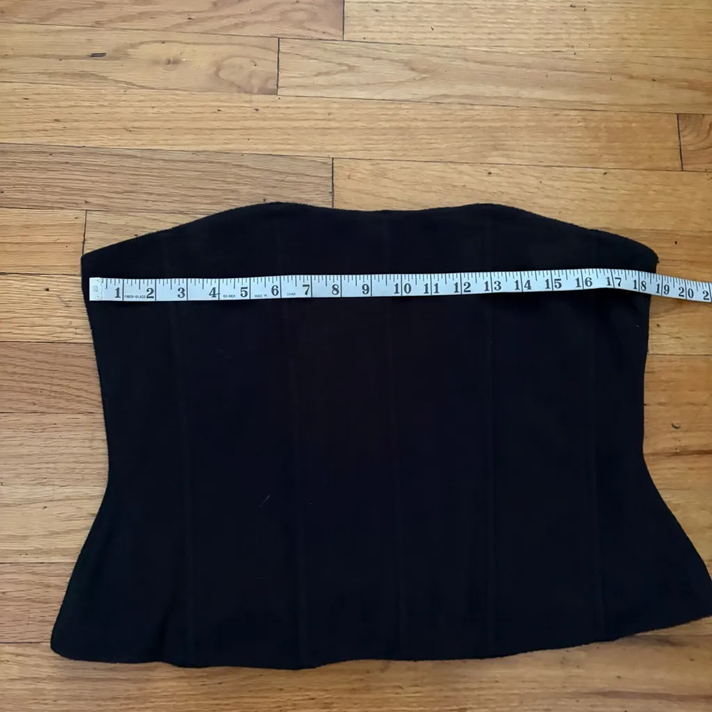 Skims Fleece Black Corset Size 4x - Image 2