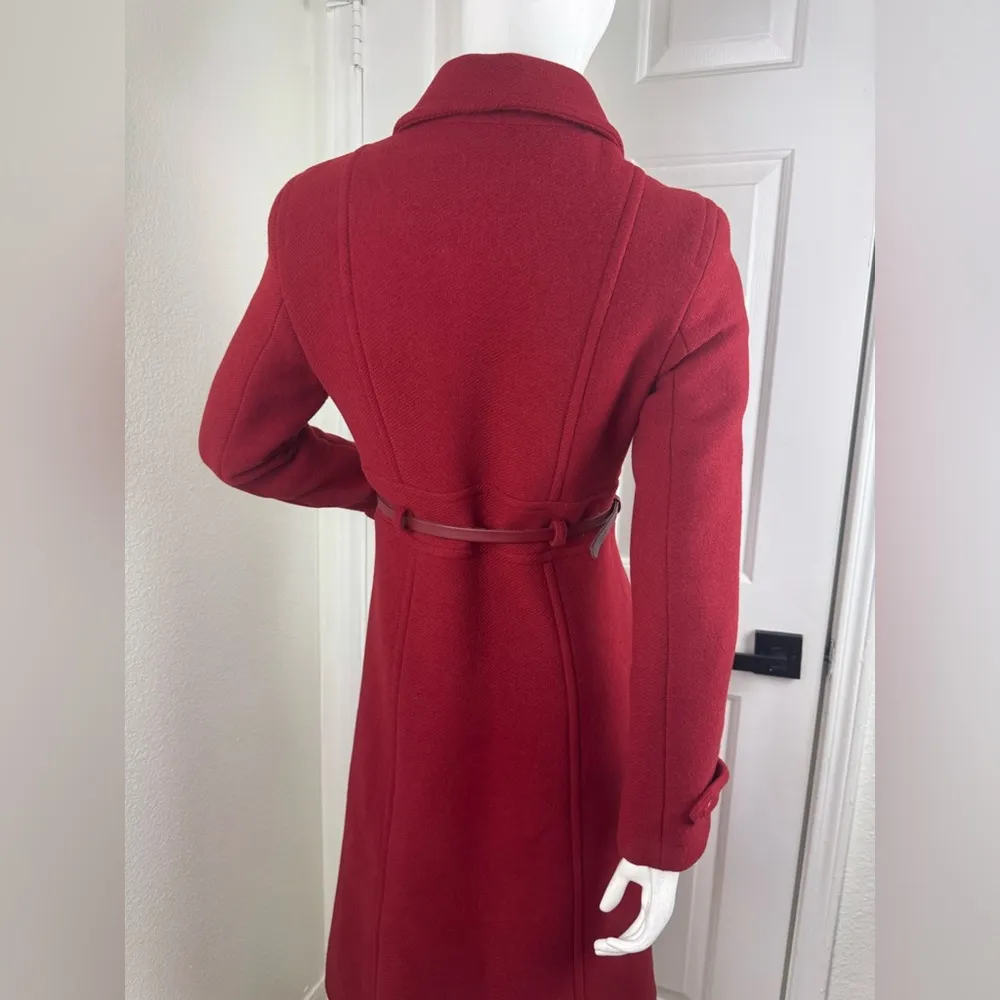 MaxMara Red Wool Coat - Image 9