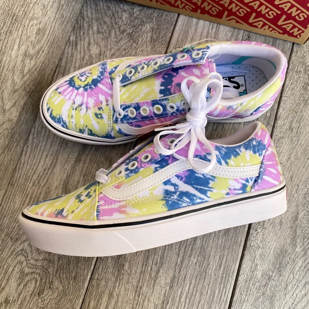Vans tie dye Comfycush sneakers women’s 8 - Image 6