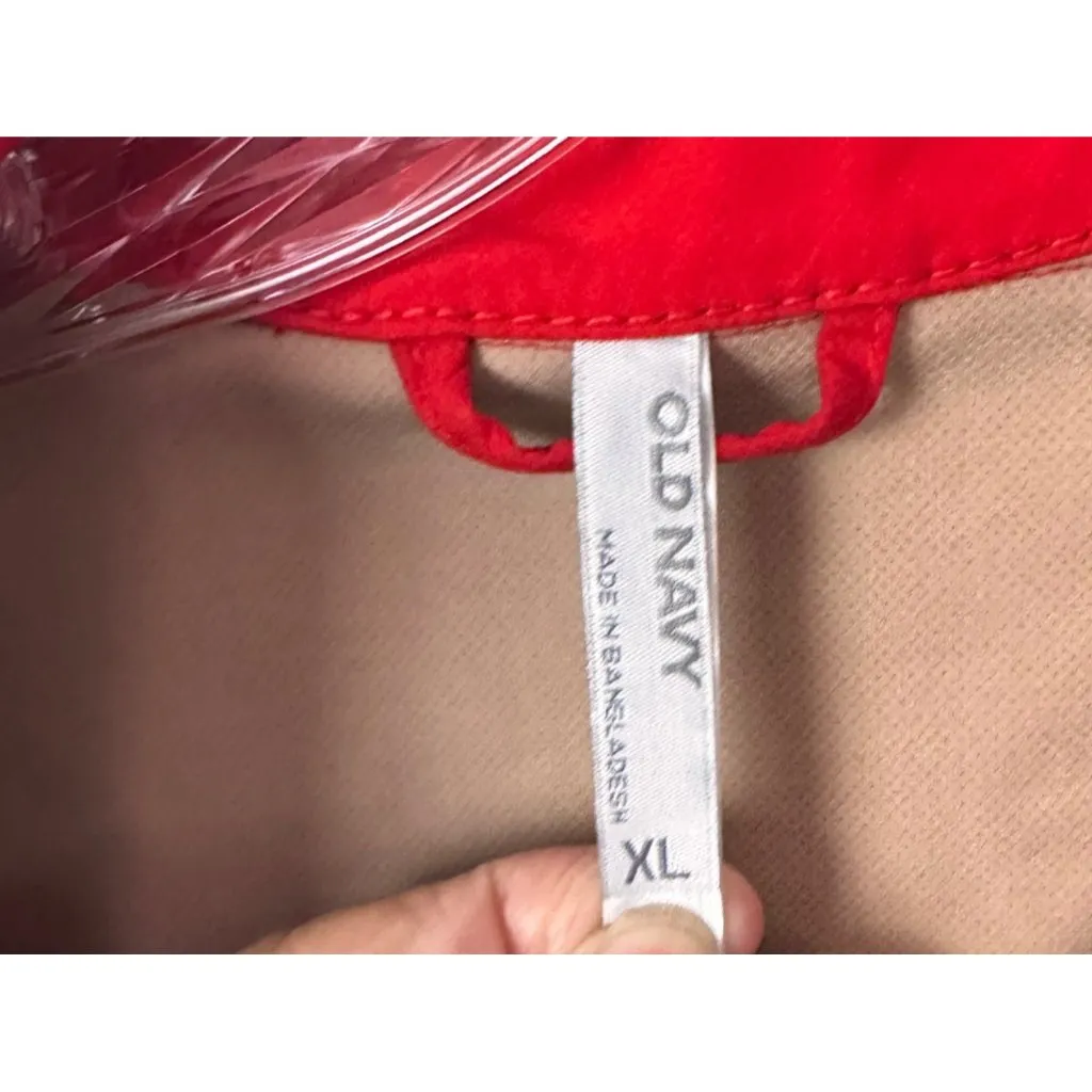 Old Navy XL Red Womens  Double-Breasted Trench Coat - Image 6