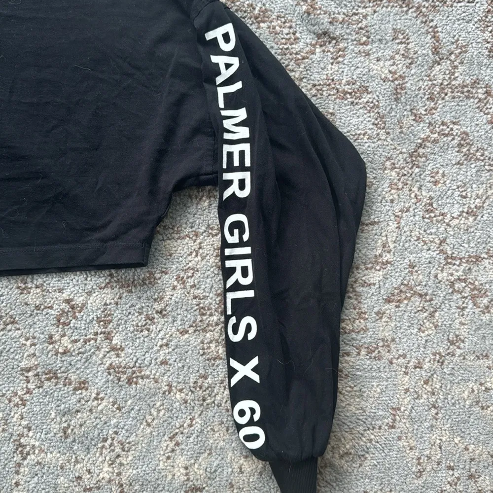 Elizabeth Sulcer X Miss Sixty Palmer Girls Long Sleeve Crop Top Black XS - Image 3