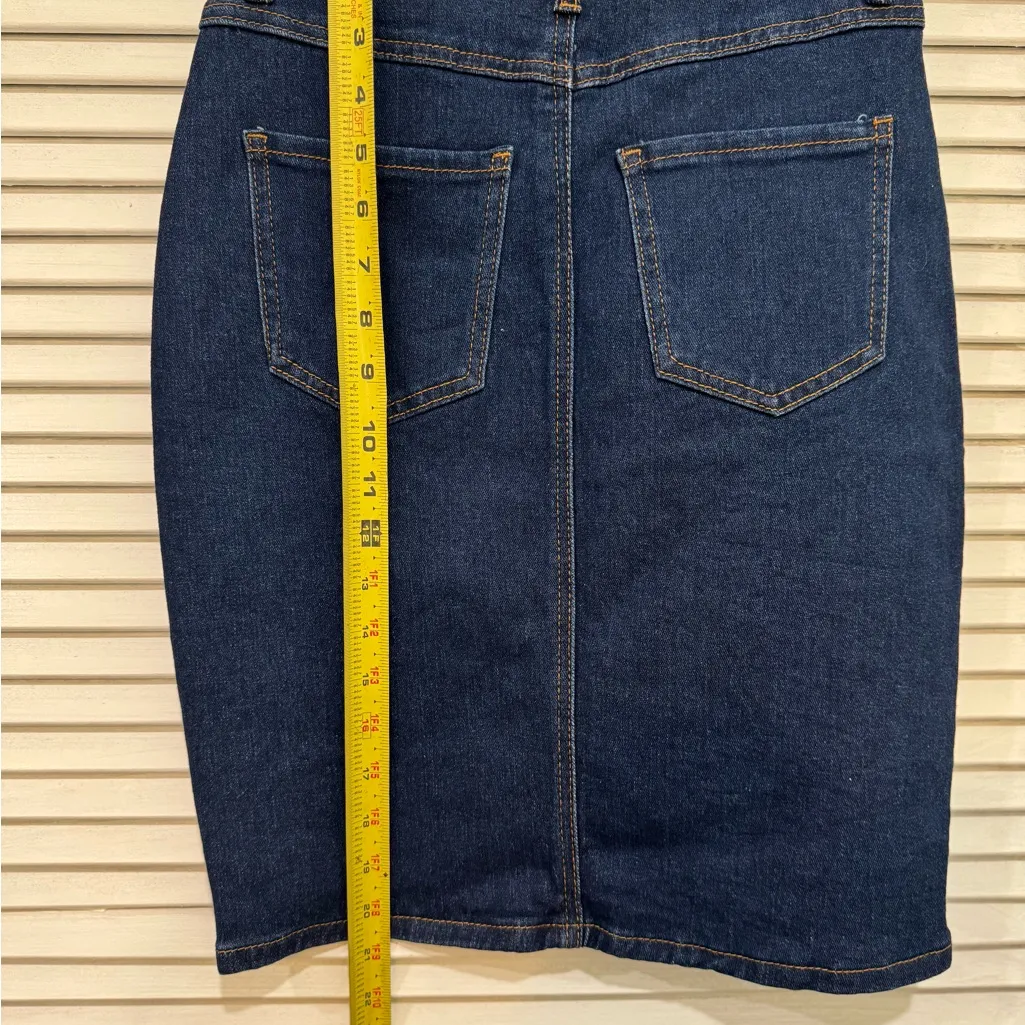 LYANER Women's Blue Denim Midi Skirt - Image 3