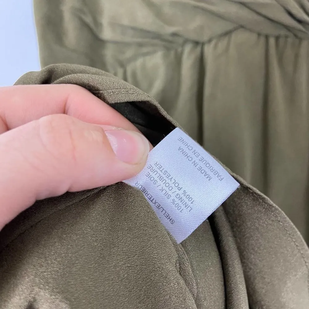 Haute Hippie Olive Studded Asymmetrical Silk Dress - Image 88