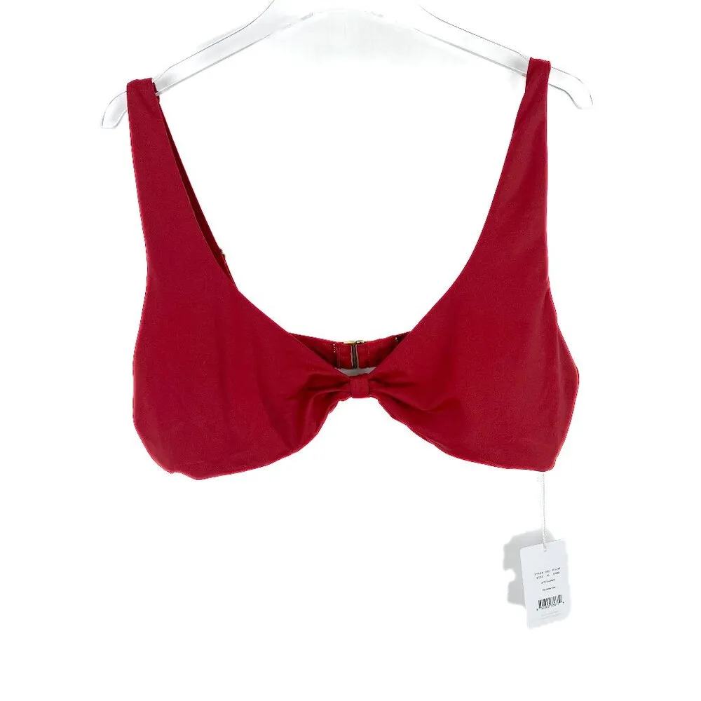 NWT Andie Swim The Amor Top Bikini Top Crimson Red Size XL NEW - Image 2