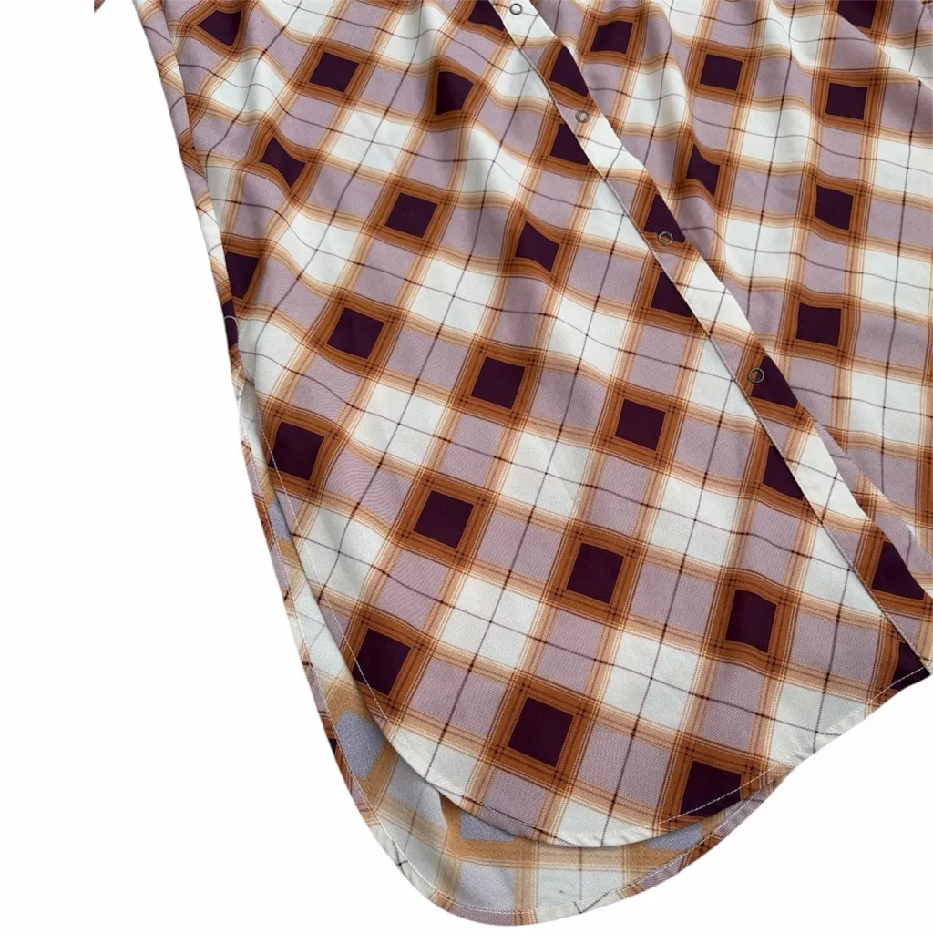 PrAna Plaid Flint Maxi Long Tunic - Image 3