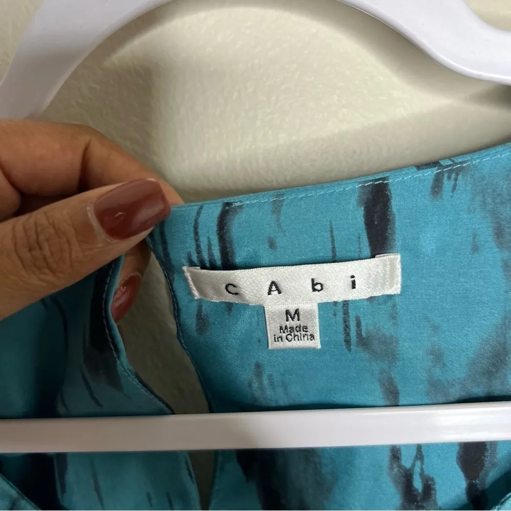 Cabi Silk‎ Abstract Print Layered Sleeveless Blouse - Image 7