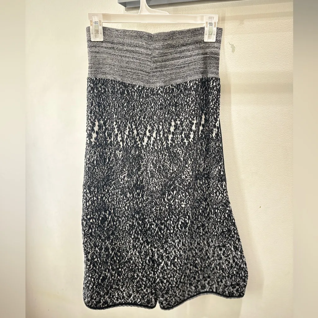 vivienne westwood red label grey/white knitted textured cropped flared pants/S - Image 4