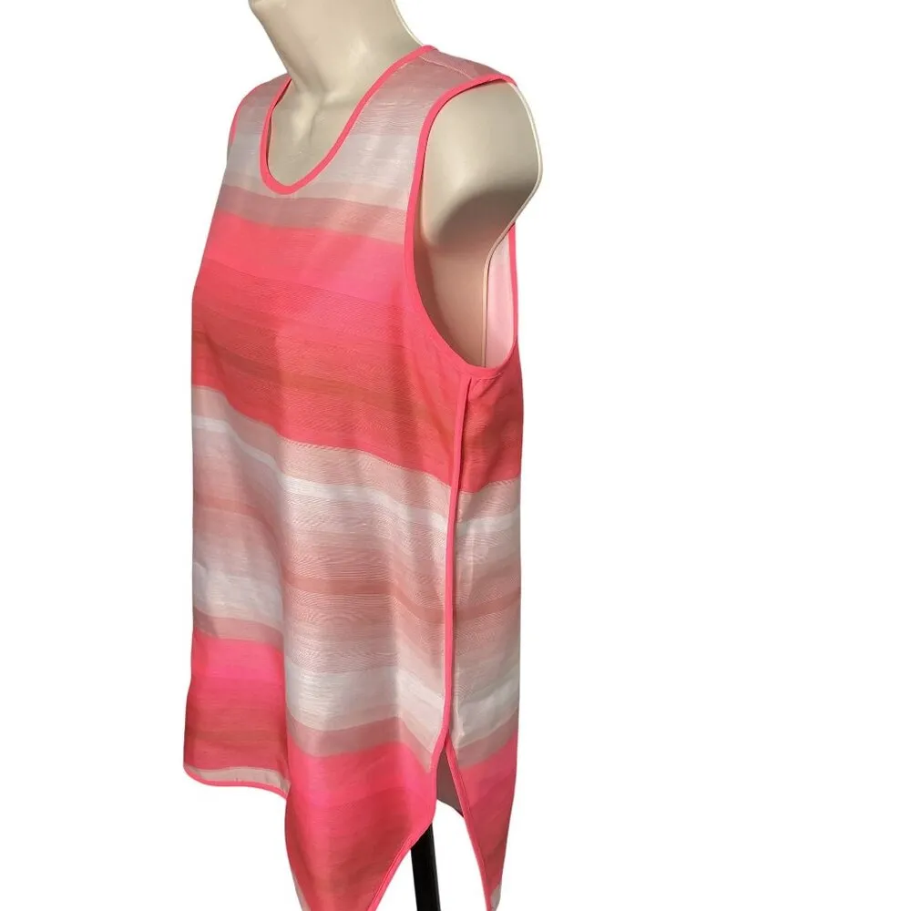 Vince Camuto Womens Sleeveless Sunrise Tunic Tank Top Size XS Pink Coral u - Image 5