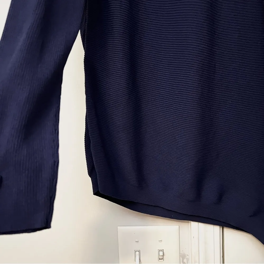 Derek Lam  Collective Blue Asymmetrical Knit Pullover - Image 6