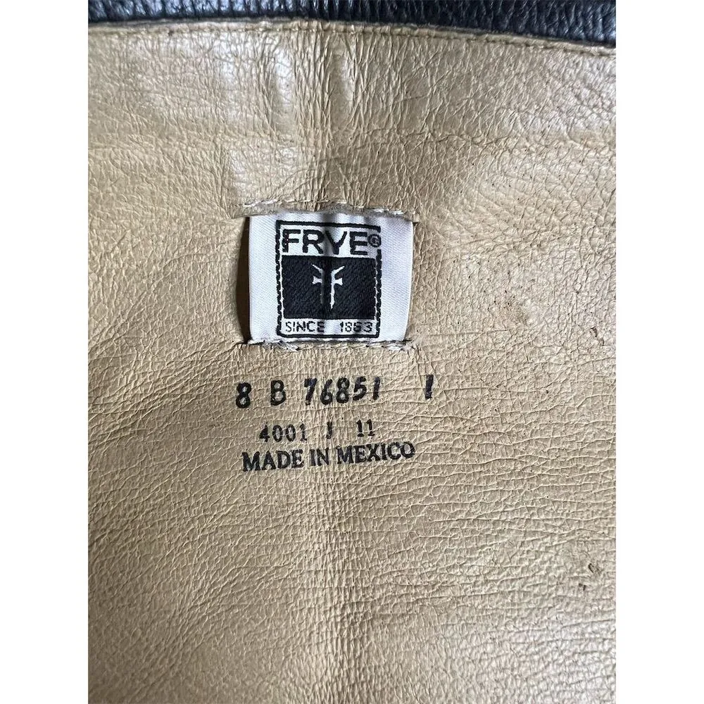 Frye Women's Phillip Harness Tall Riding Boots Black Size 8 B - Image 12