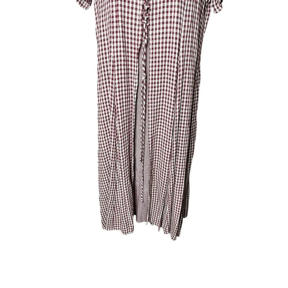 Vintage Betsy’s Things‎ 90s Red Gingham Maxi Dress Size undefined - Image 3