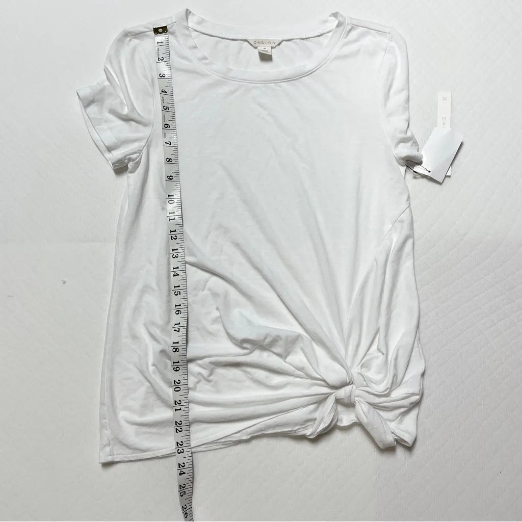 Caslon Bundle of 2 white/blue Soft shirt sleeve shirts Women’s size xs/s, NWT‎ - Image 6