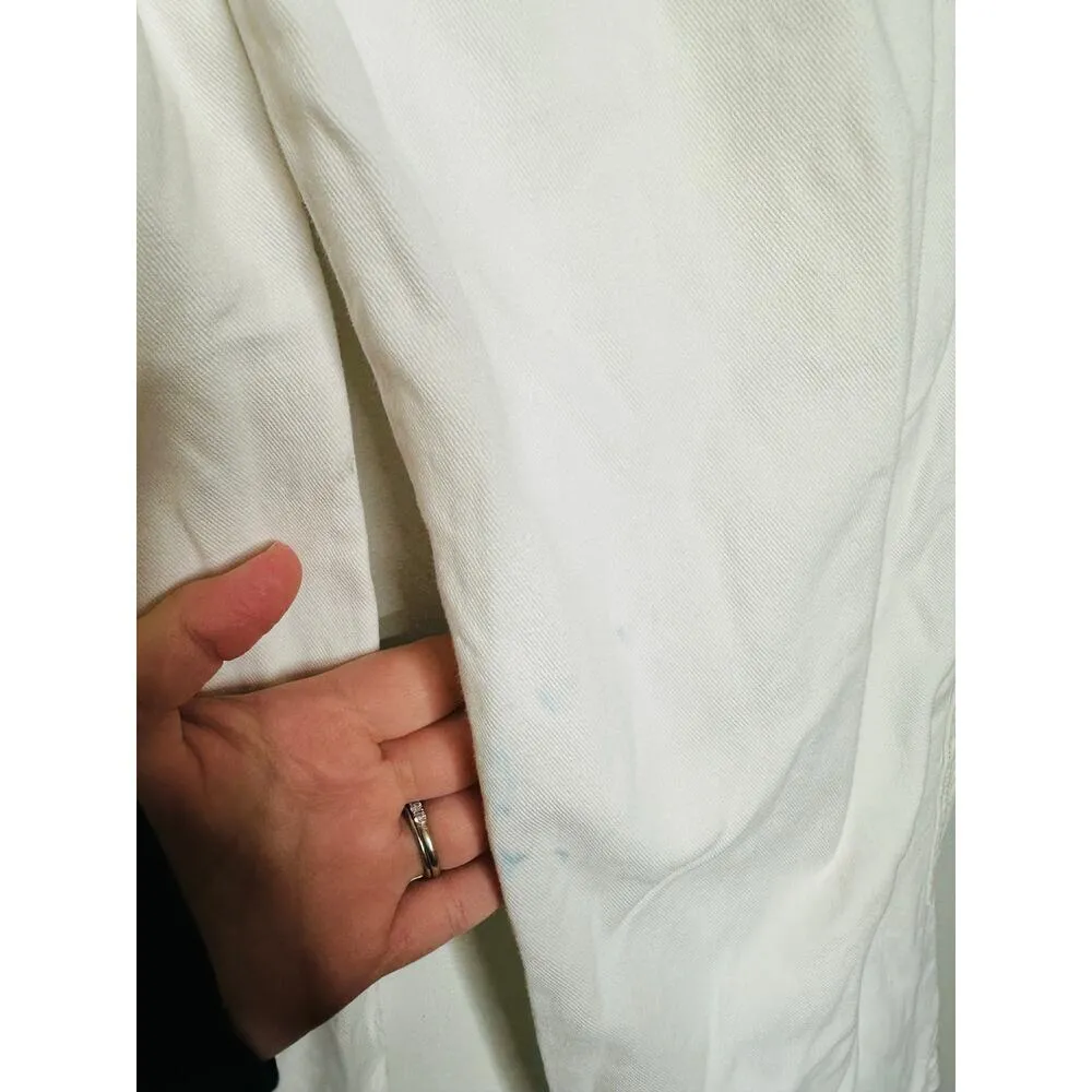 HUDSON White High-Rise Welt Pocket Cargo Wide Leg Jeans Size 26 - Image 13