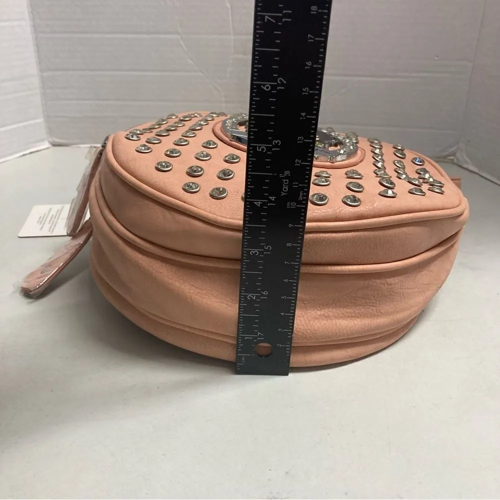 BETTY BOOP Women’s Crossbody‎ Pink  
8.5 X3X8.5 New With Tags Studded - Image 5