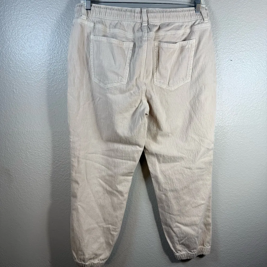 American Eagle Beige Drawstring Jogger Pants SZ:16 - Image 6