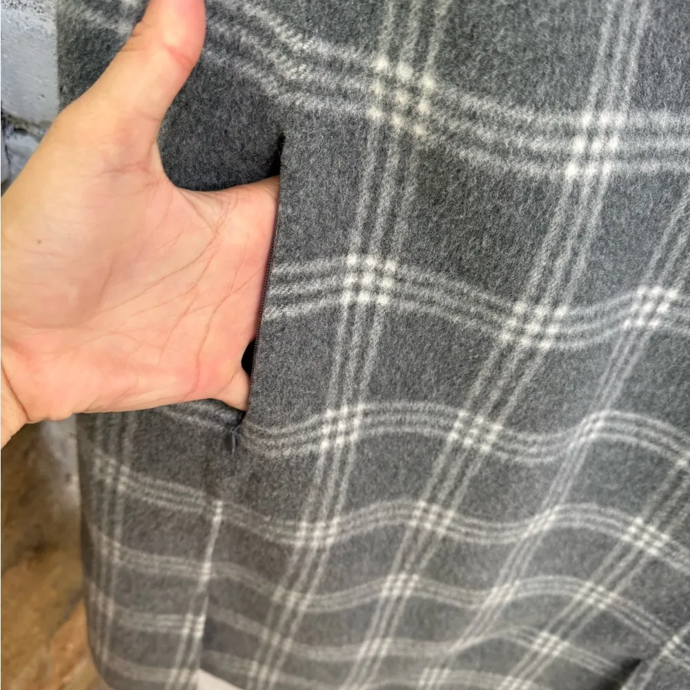 Theory Vent Front Shift Wool Dress Size 8 - Image 5