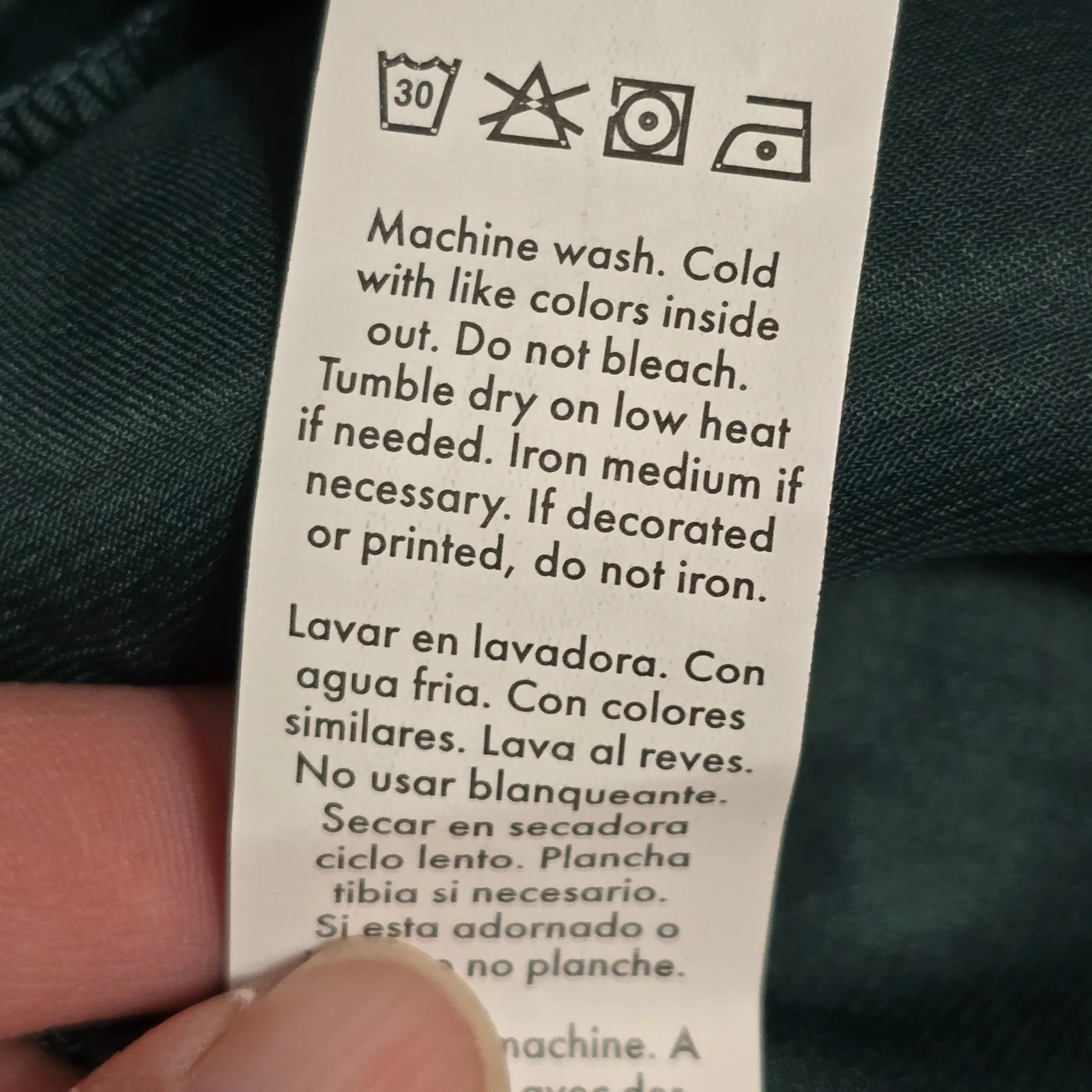 JUSTFAB Emerald Green Satin Wrap Tie Front Long Sleeve Blouse Top XL Holiday - Image 8