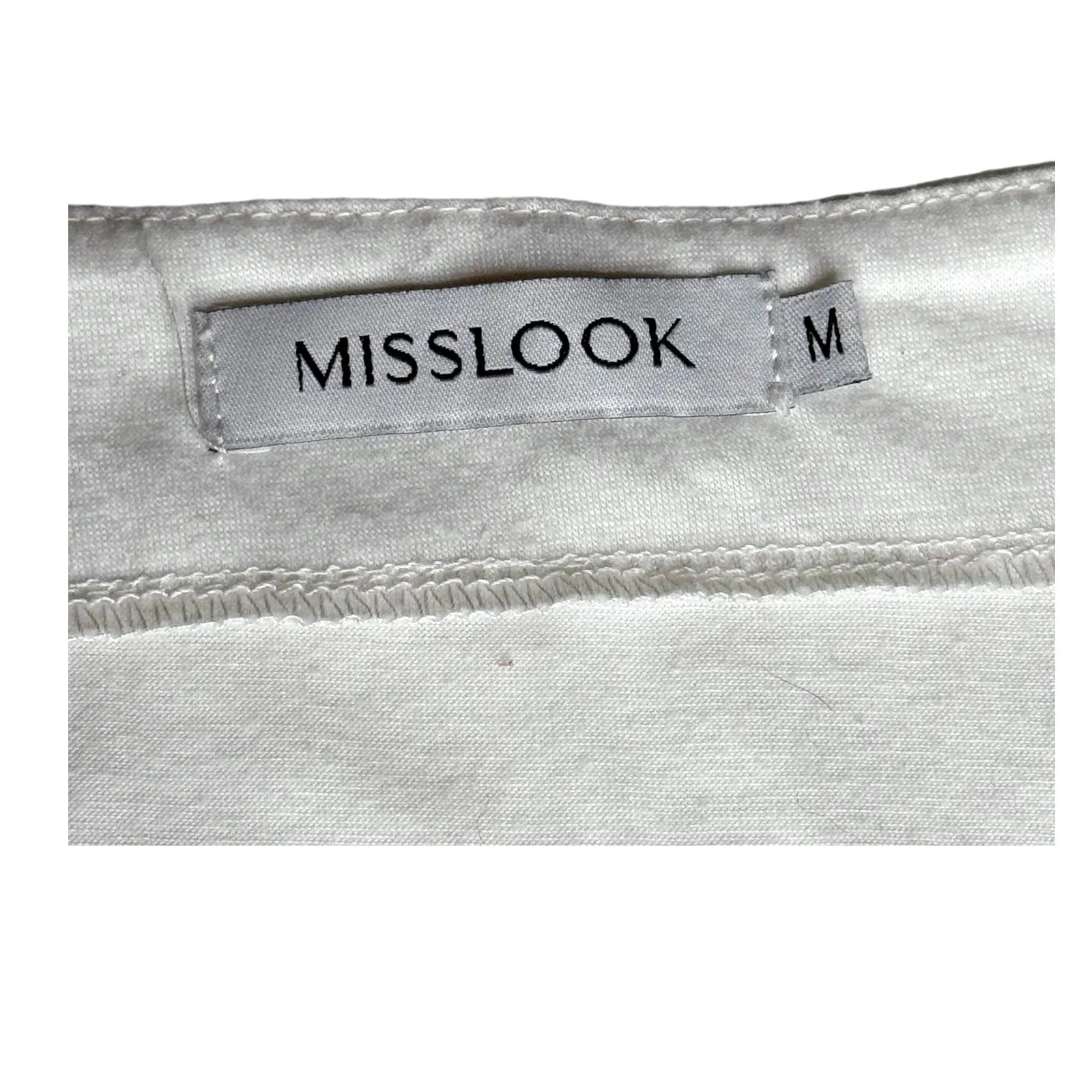 Misslook Peace Hippie Van Beach Bus GRAPHIC TEE Women's MED White V - Image 5