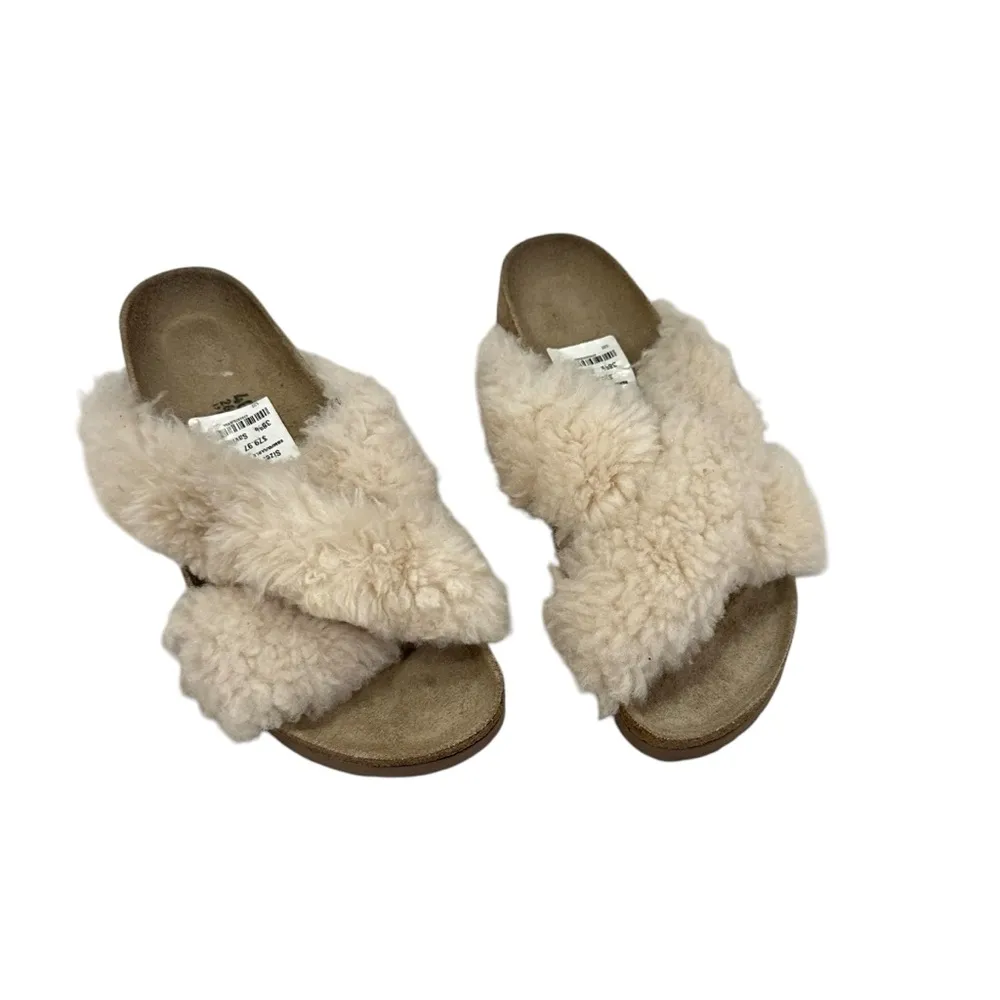 NEW Birkenstock Papillio Daytona Fur Narrow in Shearling Off-White (1011902) - Image 2