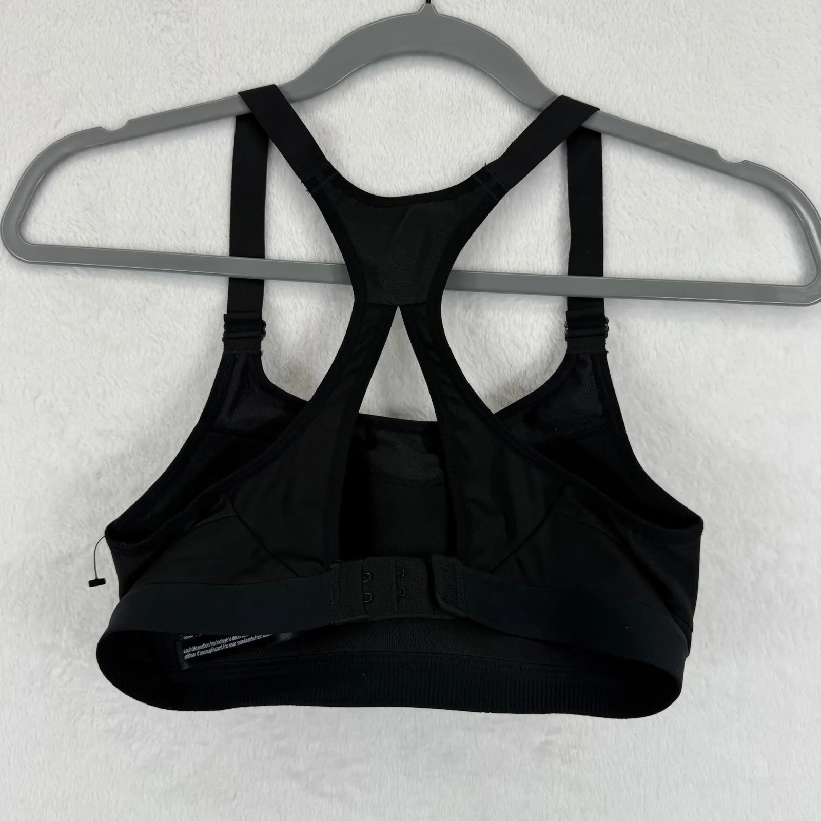 Victoria‎ Sport Knockout Gray Black Racerback Sports Bra 32B - Image 2