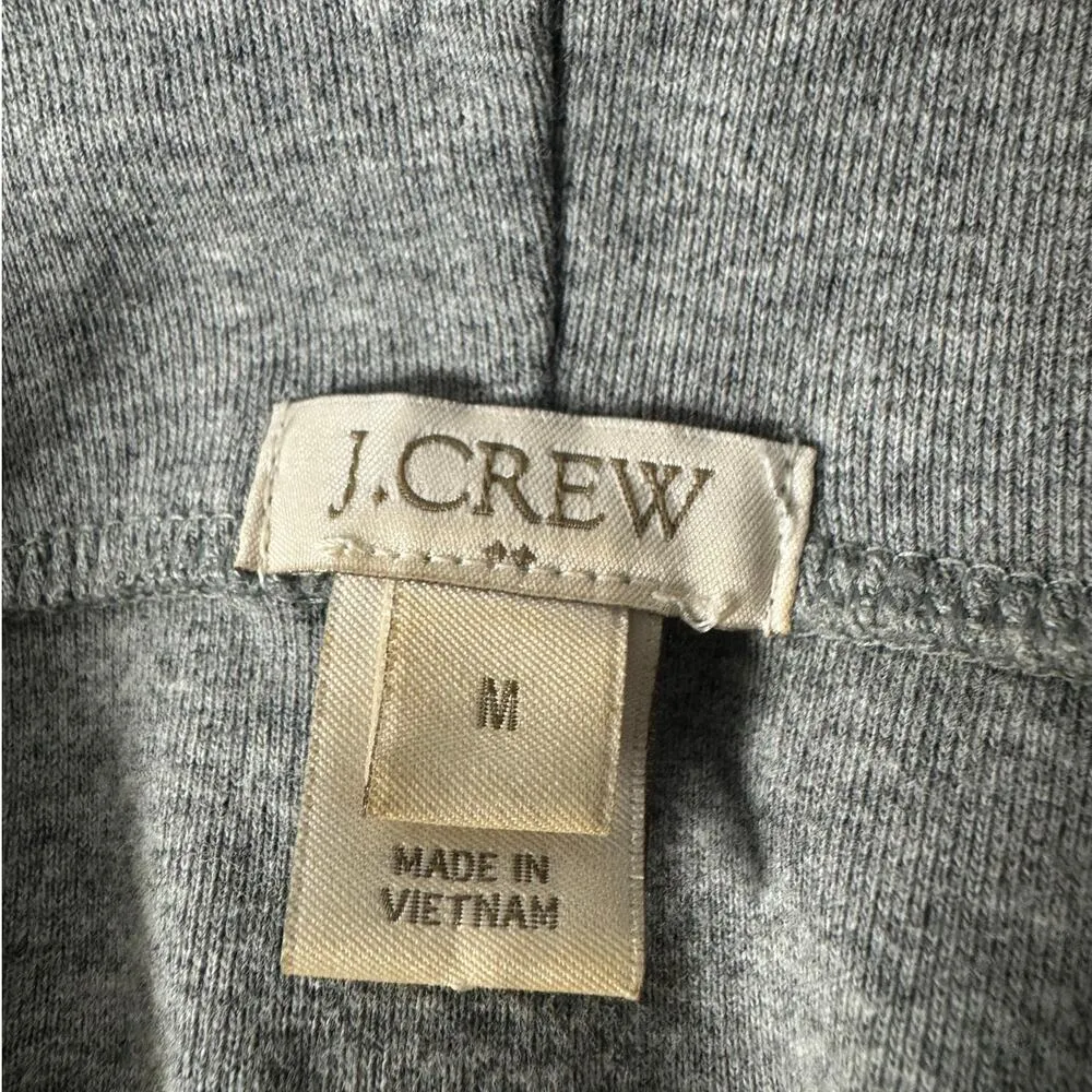 J.Crew Sweater Women M Gray Off Shoulder Long Sleeve Soft Stretch Knit Cotton Size M - Image 3