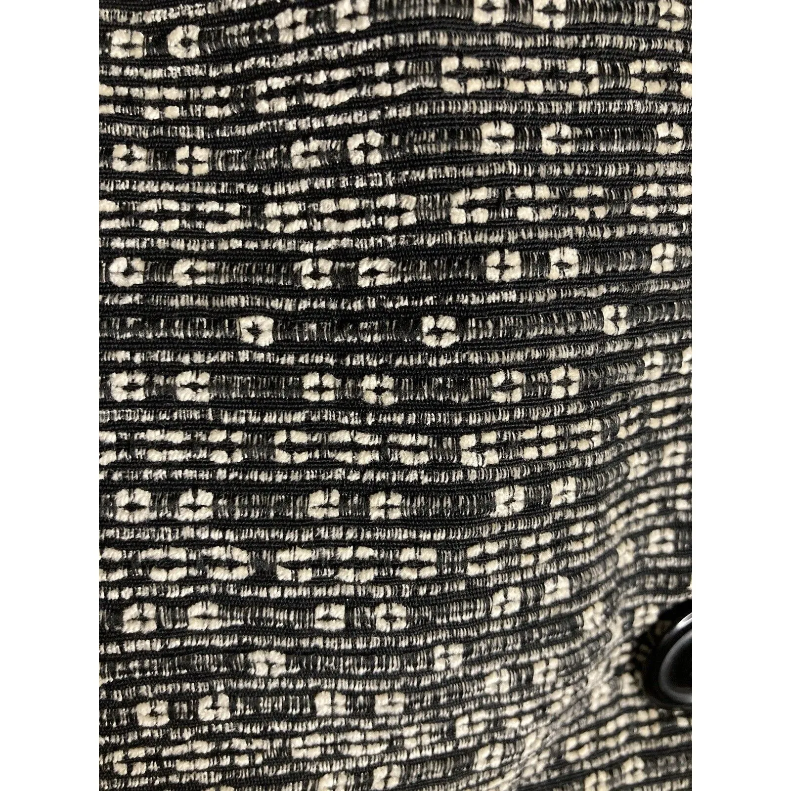 Coldwater Creek Blazer Jacket Womens XL Black Tweed Academia Office Career Twee - Image 3