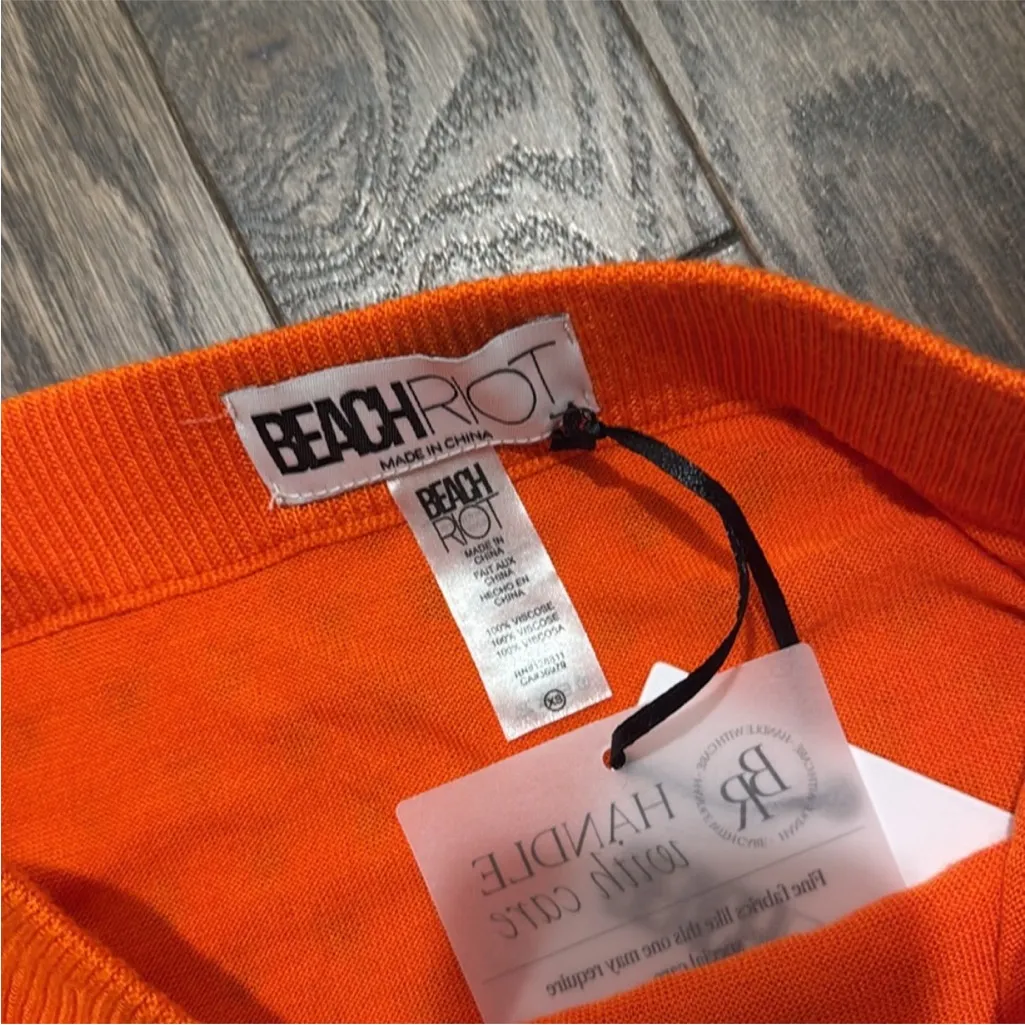 NWT BEACH RIOT Orange Polly Skirt Sunshine Haze‎ XS - Image 4