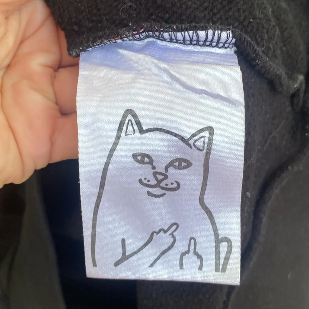 ripndip cat butterfly hoodie pullover sweatshirt Medium Unisex - Image 11