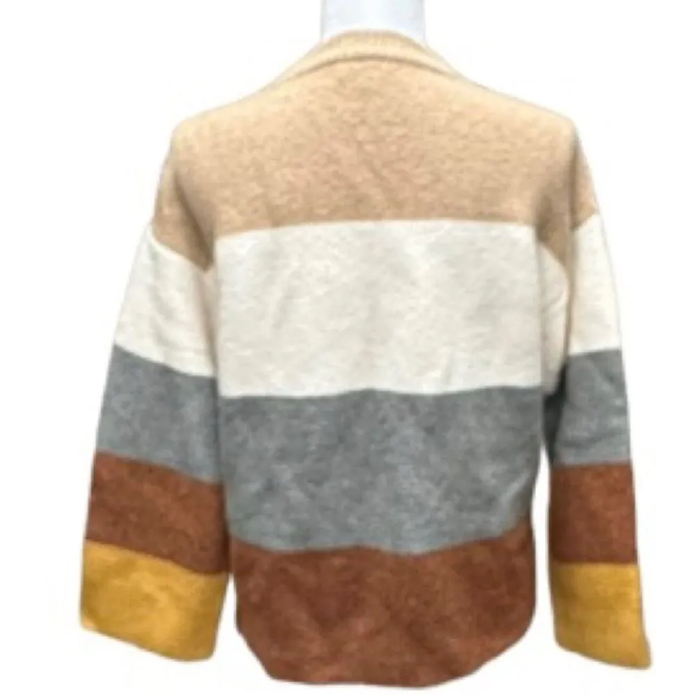 Madewell Andria Pullover Sweater in Coziest Yarn Size‎ XS Oversized Colorblock - Image 6