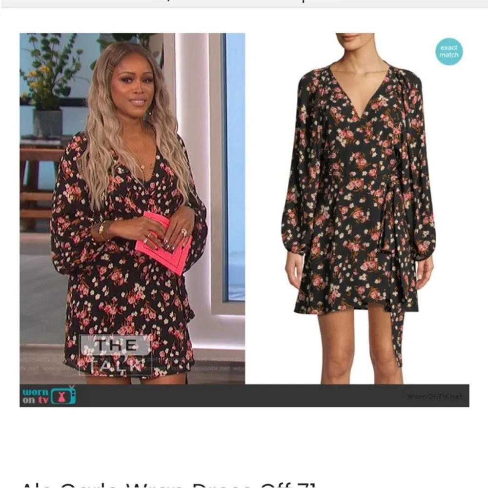 A. L. C Carlo floral wrap mini dress WORN ON TV NEW - Image 2