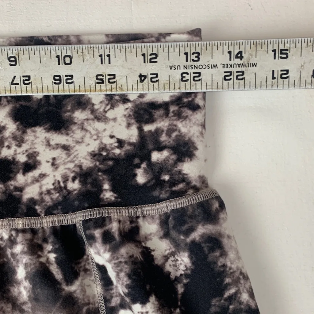 Athleta size small Salutation printed jogger Black White Tie-Dye Leggings pocket - Image 7