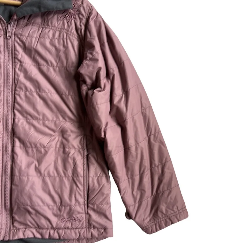 Cabela's Women's Outerwear Rose Colored Lightweight Puffer Jacket Size Medium - Image 3
