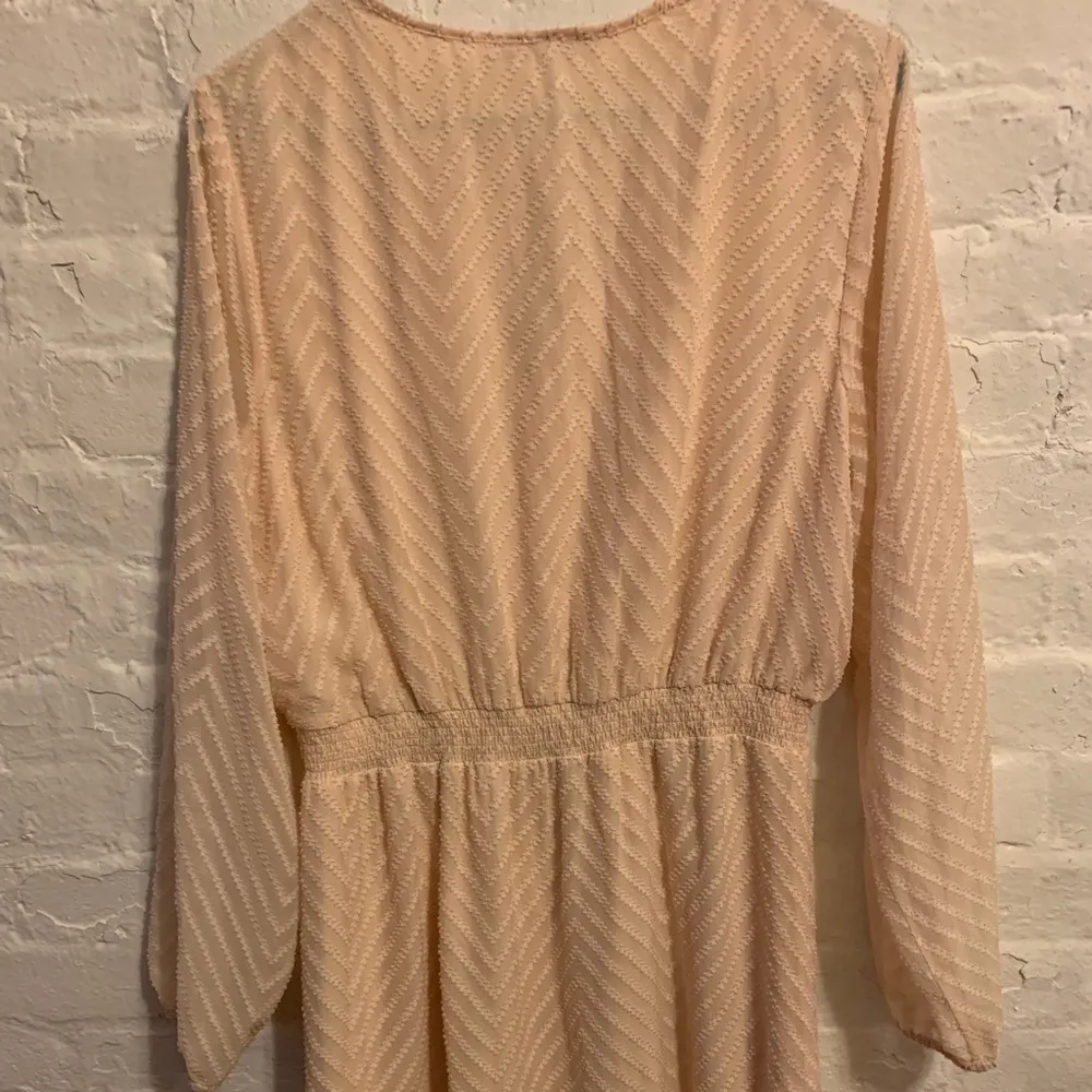 Pink Long Sleeve Midi Dress - Image 2