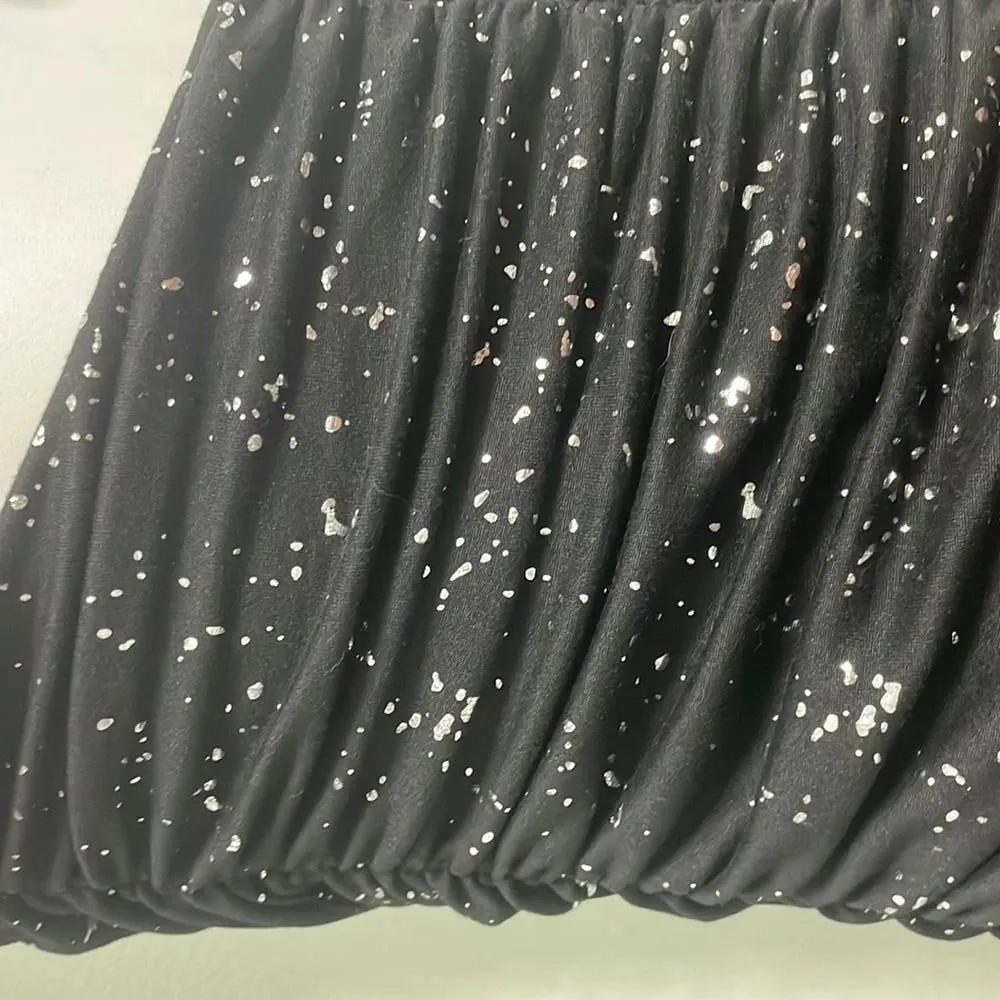 Lucy in the sky Black dress w/ silver sparkles - Image 9