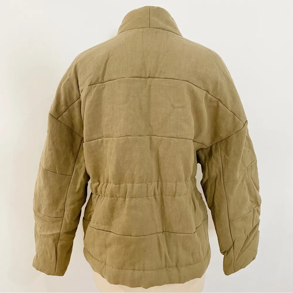 Ba&sh Paris 100% linen quilted jacket - Image 5