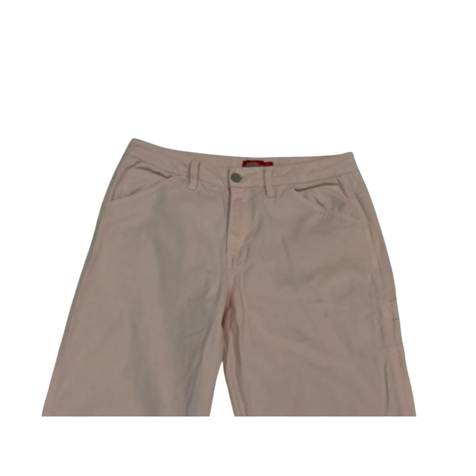 Dickies Carpenter Pants Womens 11 Pink Twill Workwear Utility Cotton 9/29 - Image 2