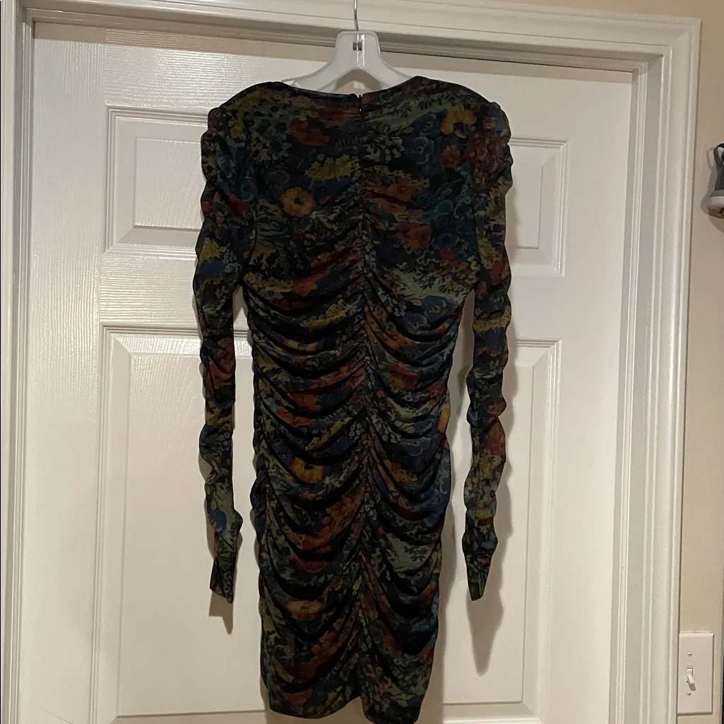 Ganni Floral Long Sleeve Dress - Image 4