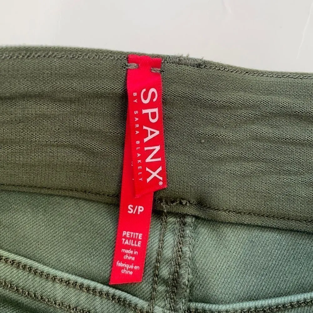 SPANX Stretch Twill Ankle Cargo Pant Soft sage NWT women’s size SP Shaping - Image 6