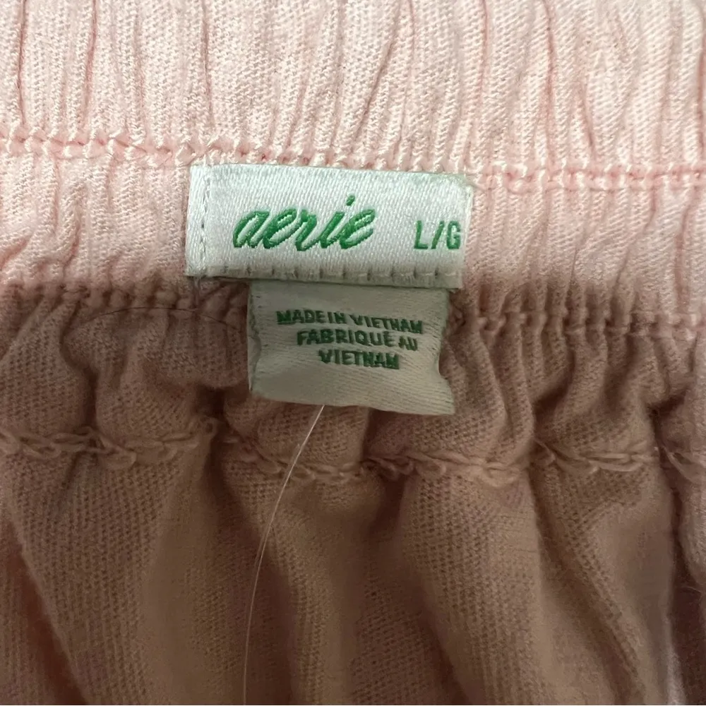 Aerie Pink Weekend Tiered Ruffle Mini Skirt Liquid Crystal Size Large NWT 1192. - Image 3