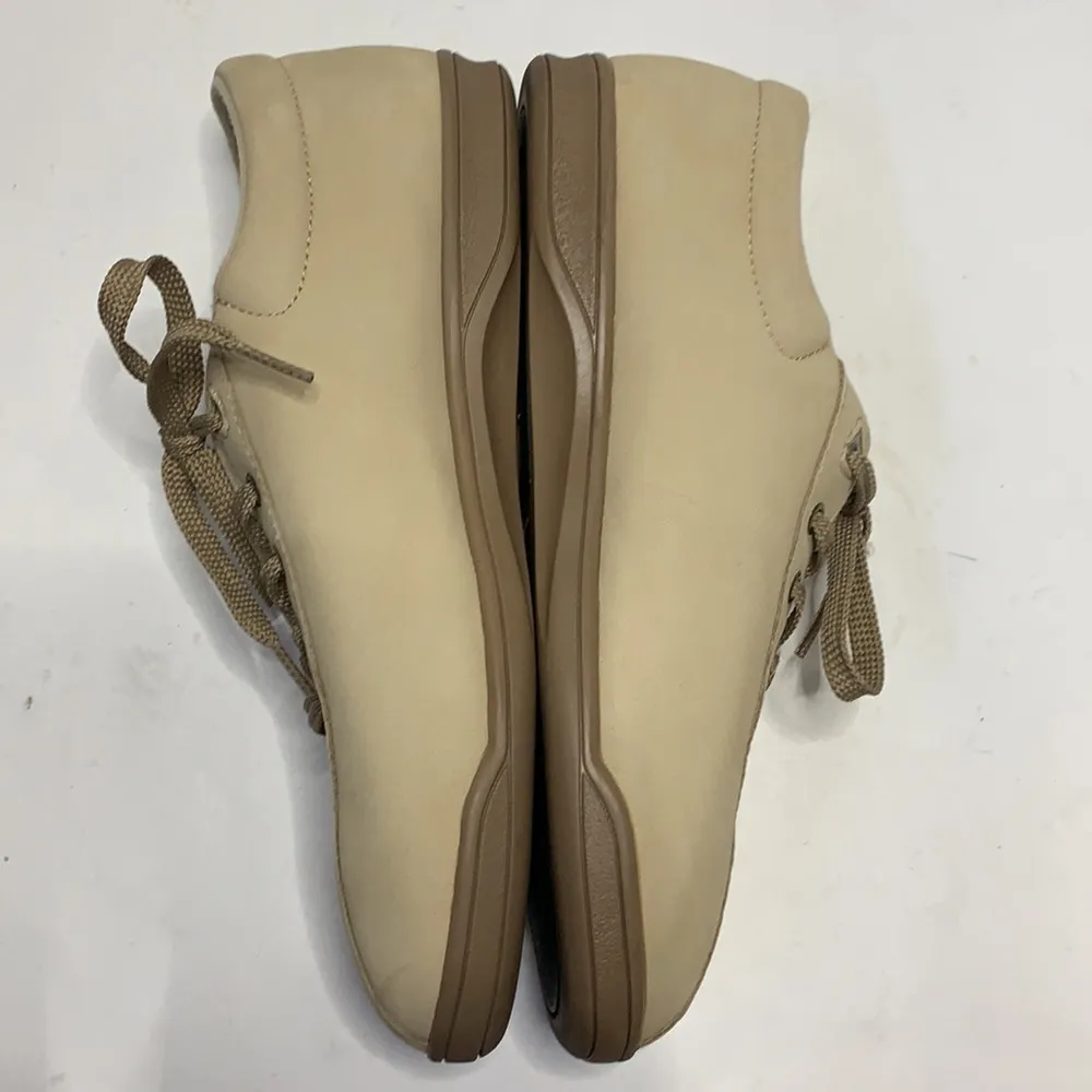 Easy Spirit Women Tan API Walking Comfort Lace Shoe Leather Sneaker S-032 Sz 10 - Image 3