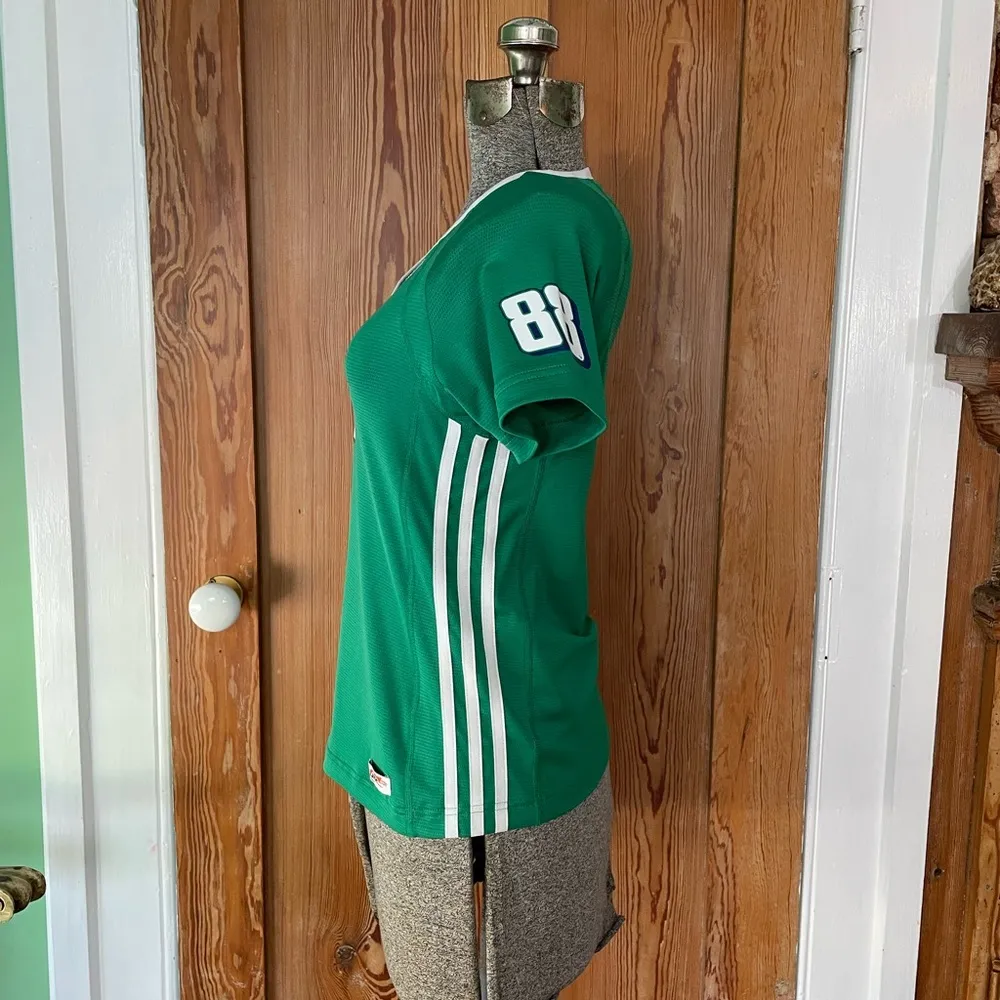 Y2K NASCAR Adidas Climalite 365 Dale Earnhardt Jr #88 V Neck Shirt - Sz S 💚🎀 - Image 4