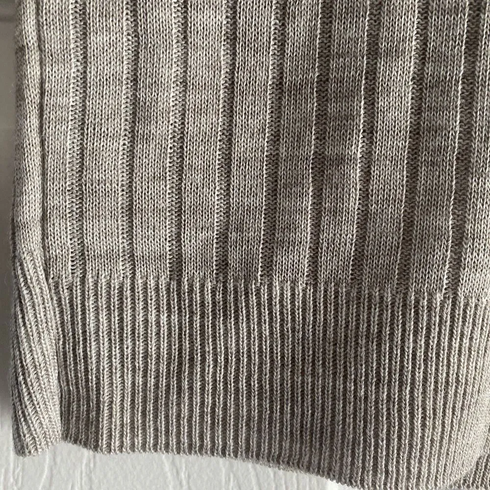 BP Women's Nordstrom XS Reagan Rib Heather Taupe Beige‎ Sweater Academia NEW - Image 4