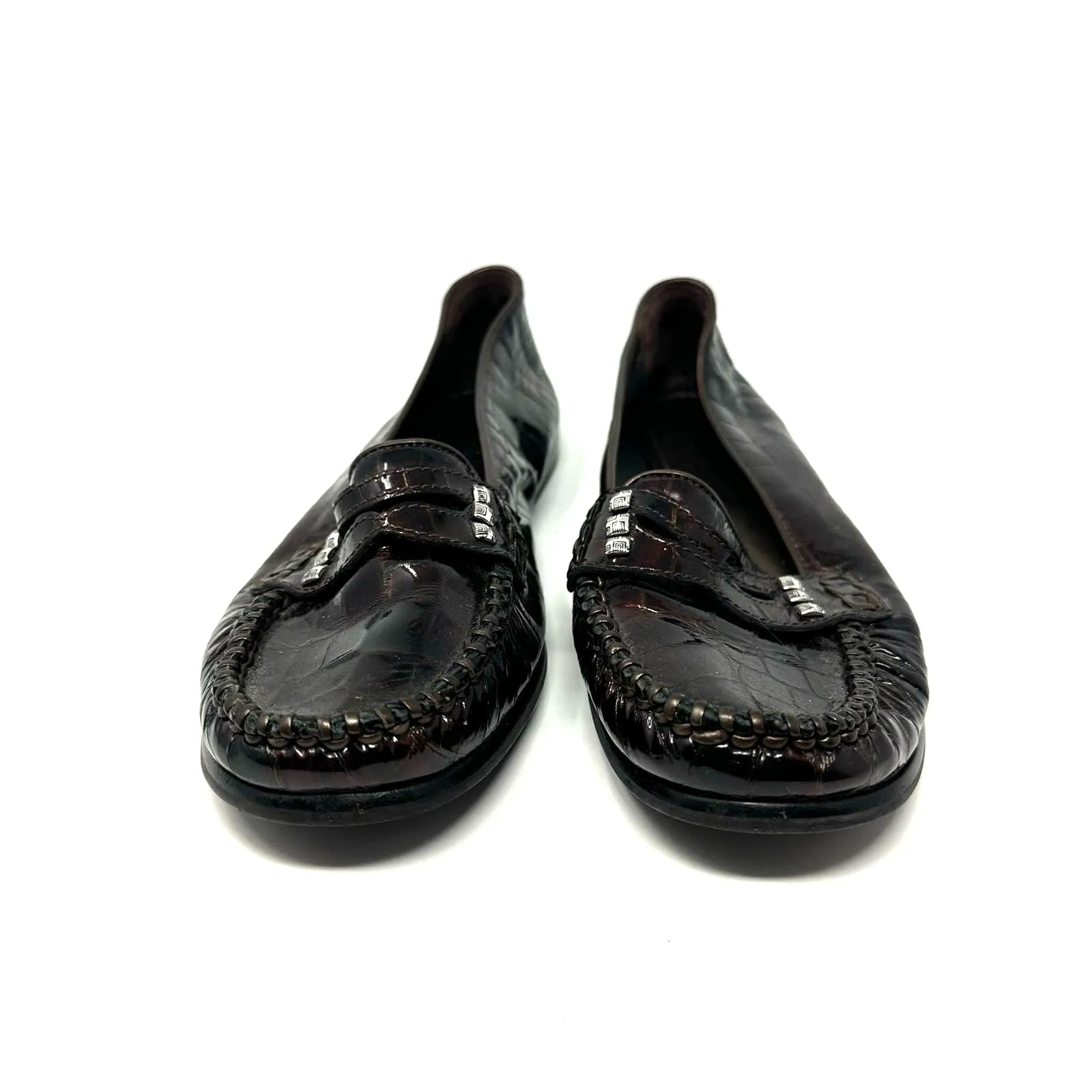 Brighton size 6 R 8541 dark brown loafers‎ flats - Image 3