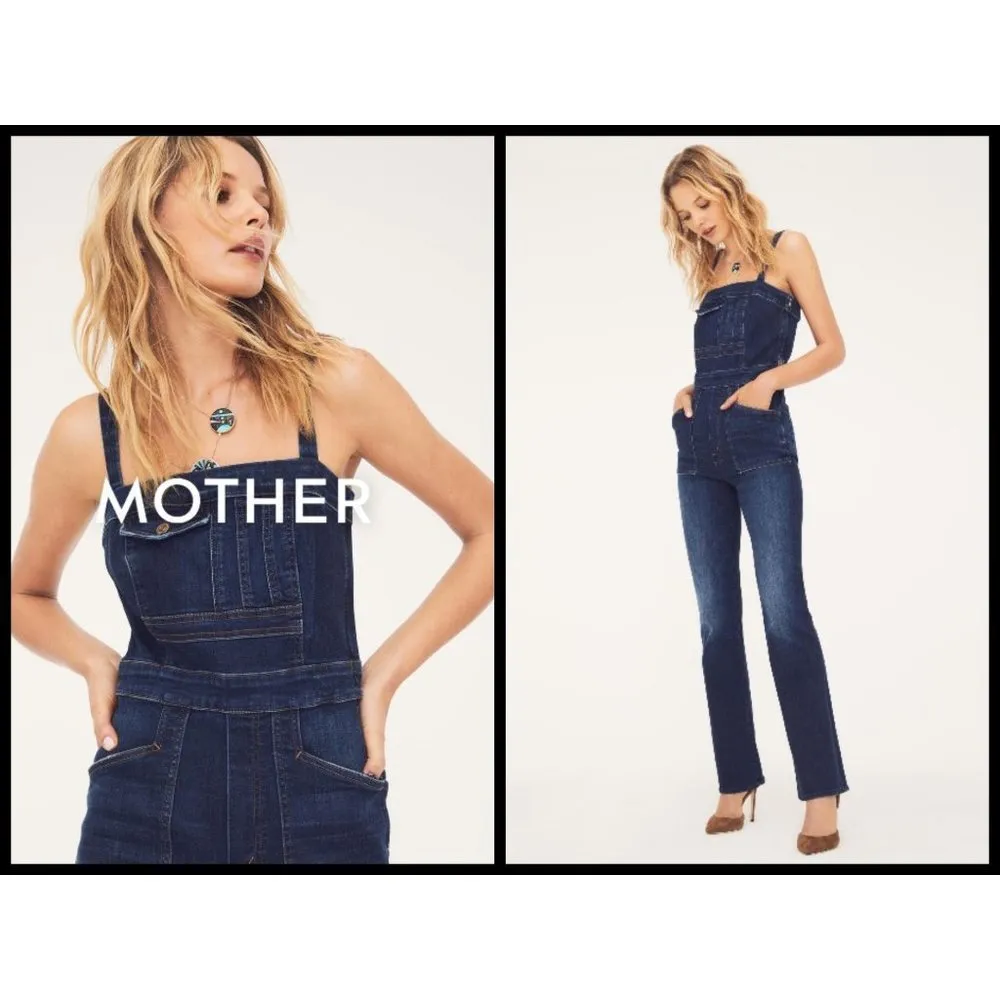 💕MOTHER💕 The Pocket Hustler Overall ~ Up Your Alley 29 Blue - Image 2