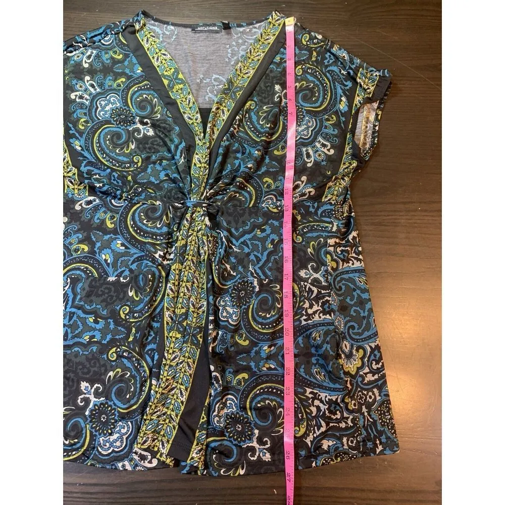 Notations Whimsigoth Top‎ Womens XL Stretch Office Church Comfort Fairy Grunge - Image 10