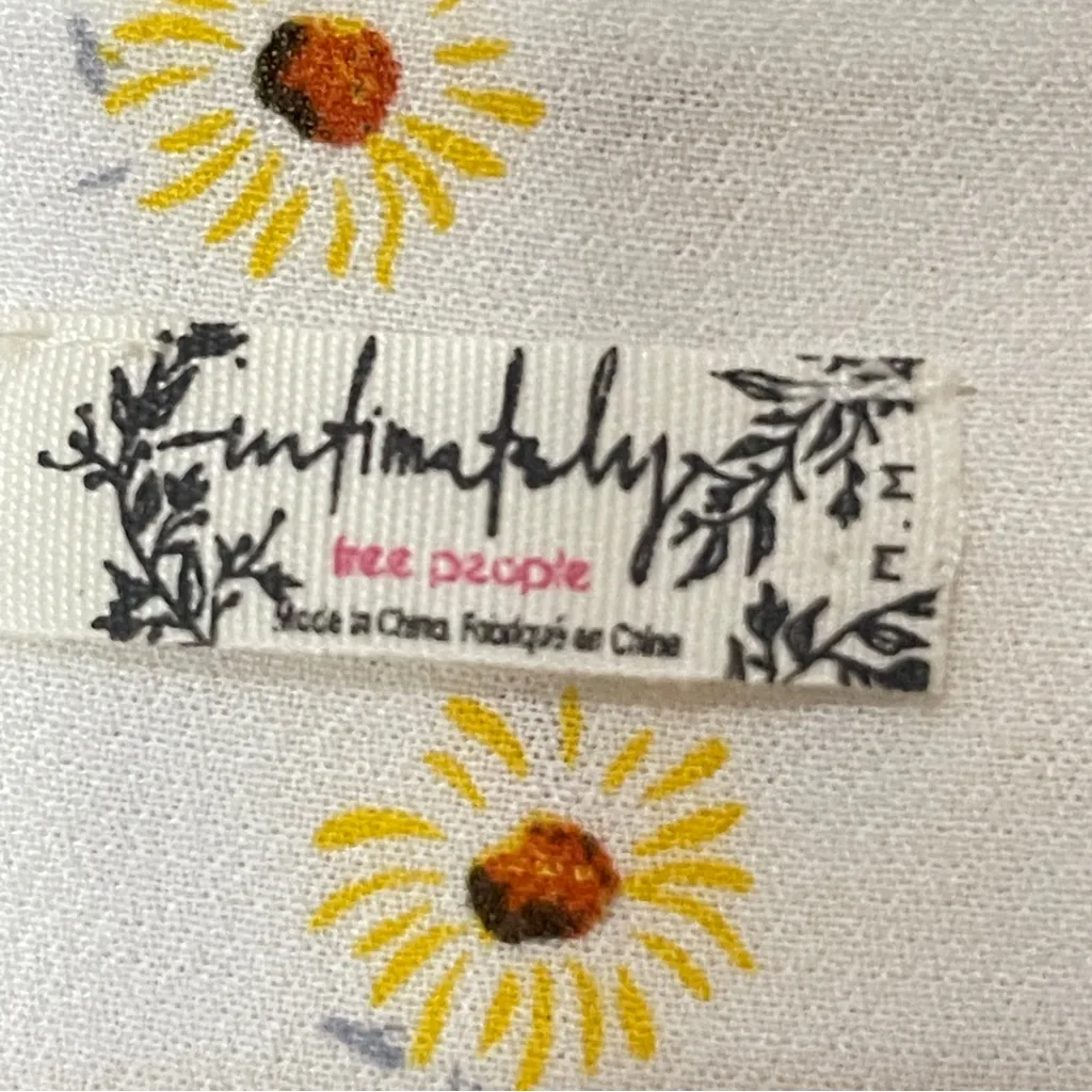 FREE PEOPLE Sunflower Flare Sleeve Tie Front Lace Bodysuit, Medium - Image 13