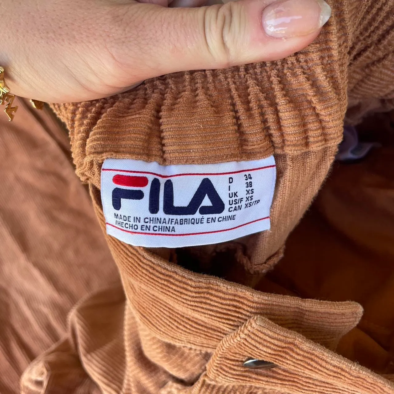 Brown corduroy high waist flare pants / fit Like a small - Image 6