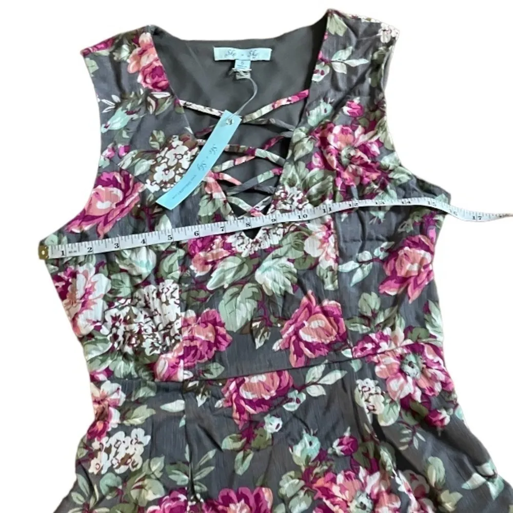 Floral CRISS-CROSS FRONT DRESS - Image 6