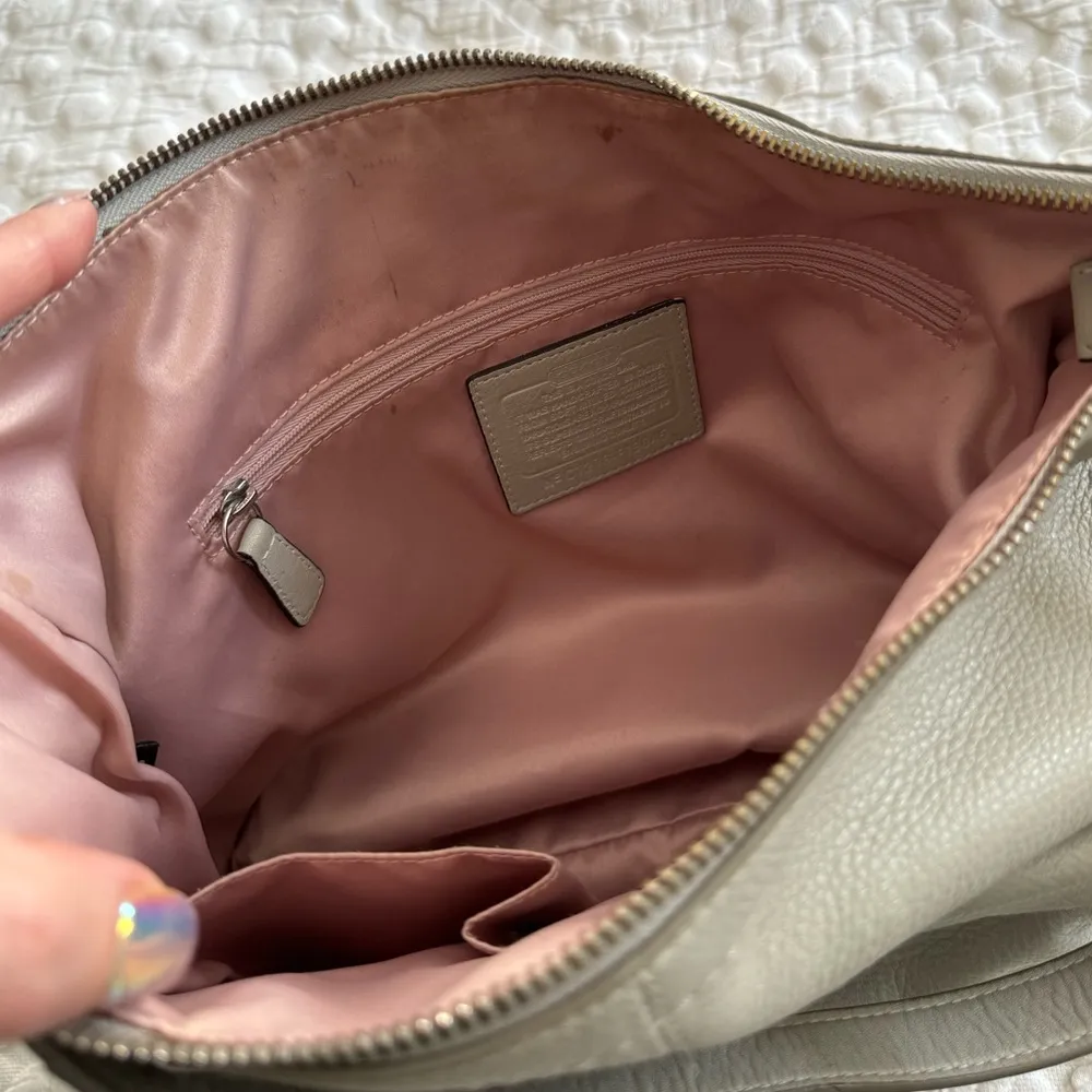 Coach Gray Pebbled Leather Penelope Shoulder & Crossbody Bag - Image 14