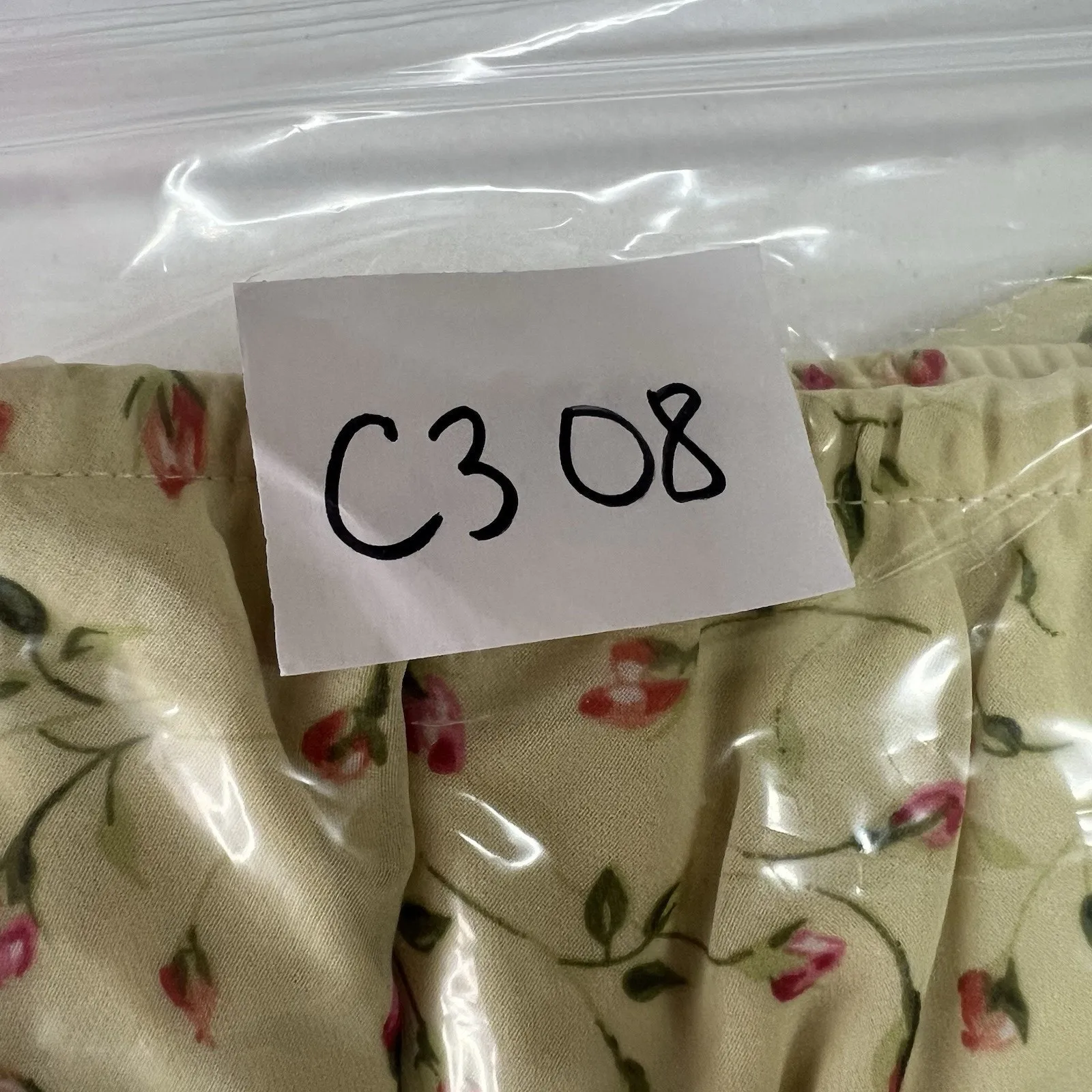 VTG Y2k Sz 10 Skirt Slip Ruffle Hem Fairy Whimsy Feminine Dainty Midi Coquette Yellow - Image 10